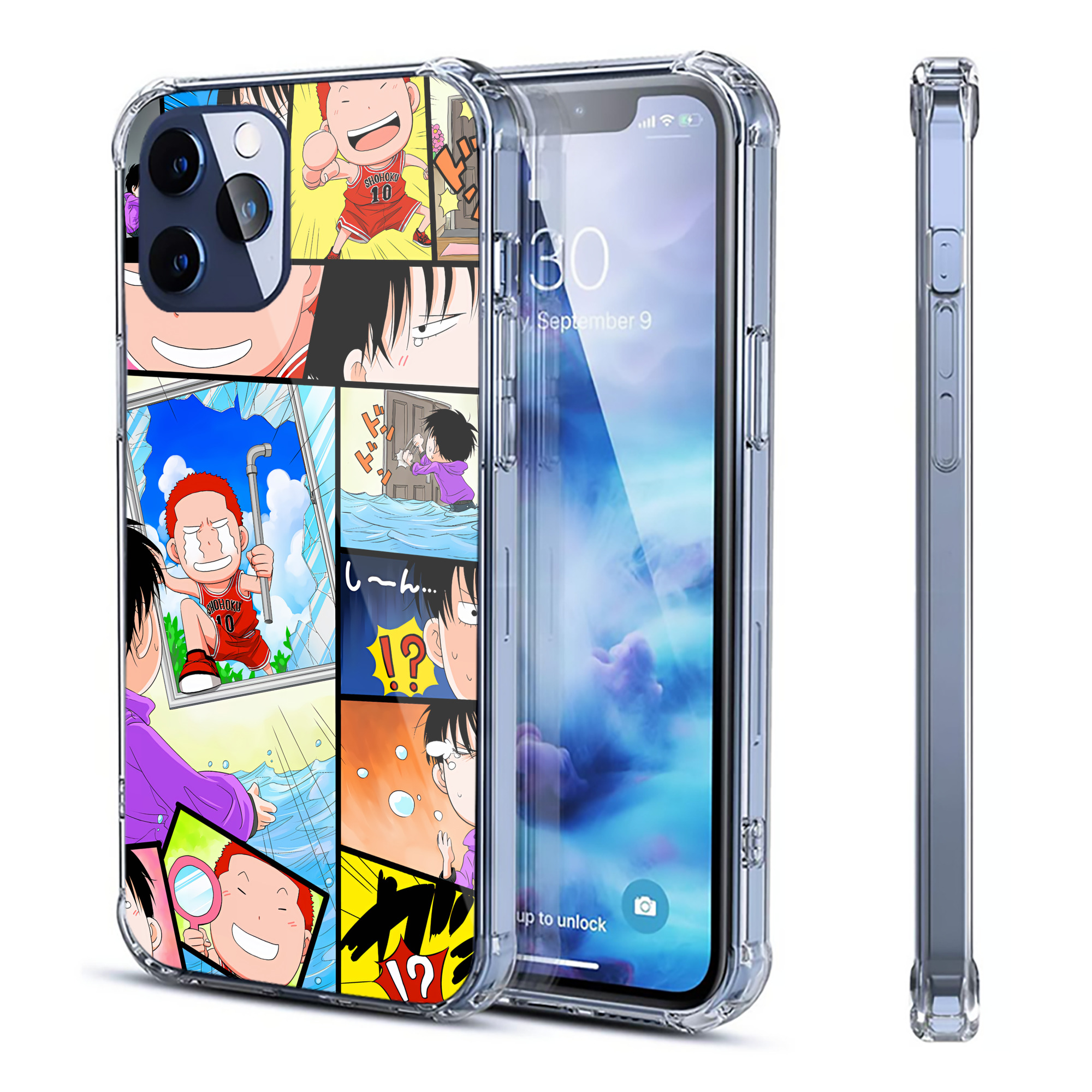 （画像用） SLAM DUNK／スラムダンク 【iPhone 12シリーズ対応】透明スマホケース（クリアソフトケース）